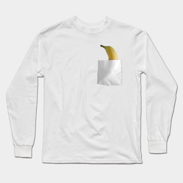 Pocket Banana Long Sleeve T-Shirt by SavageFxry